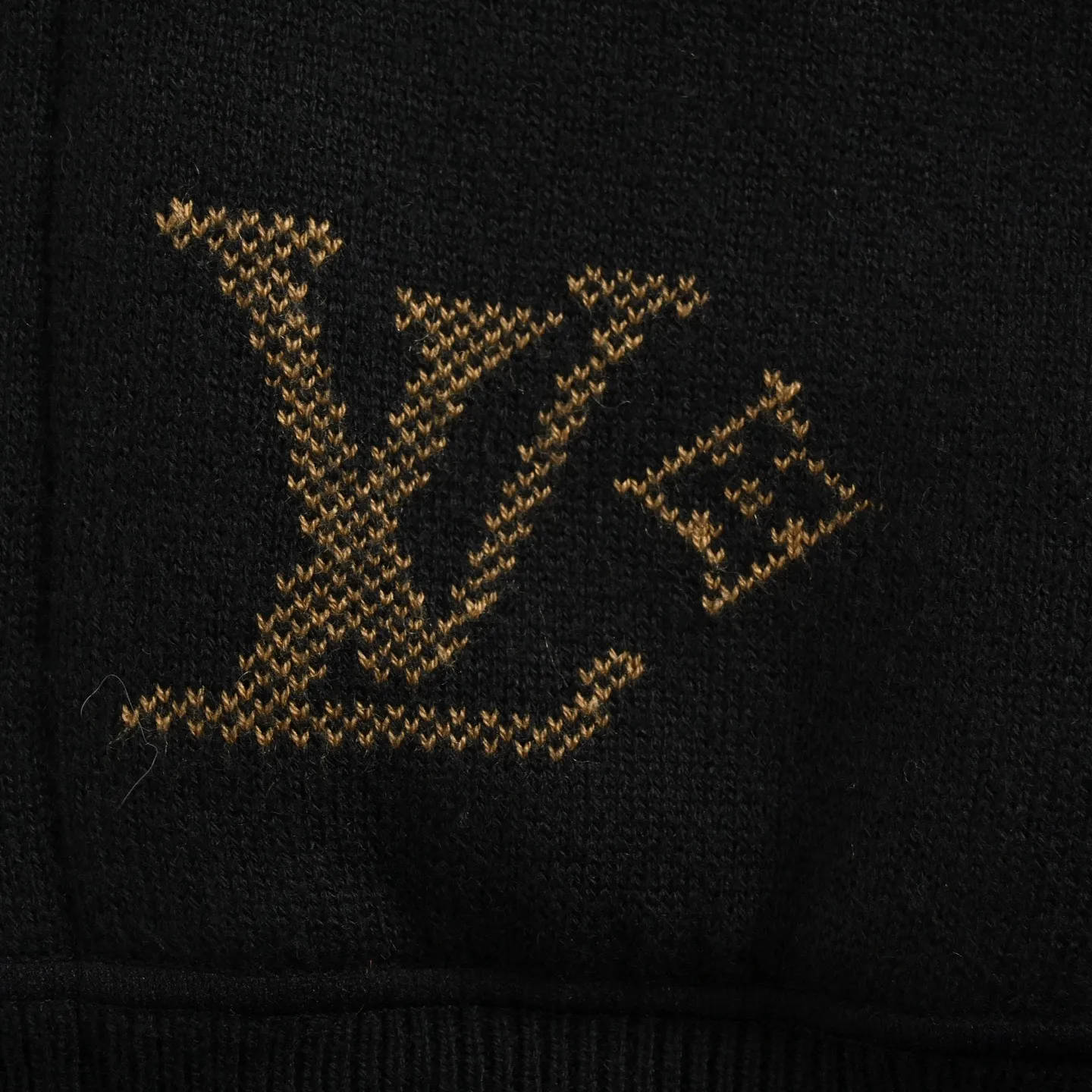 Louis Vuitton/Louis Vuitton 25Fw double-sided presbyopic hooded knitted jacket